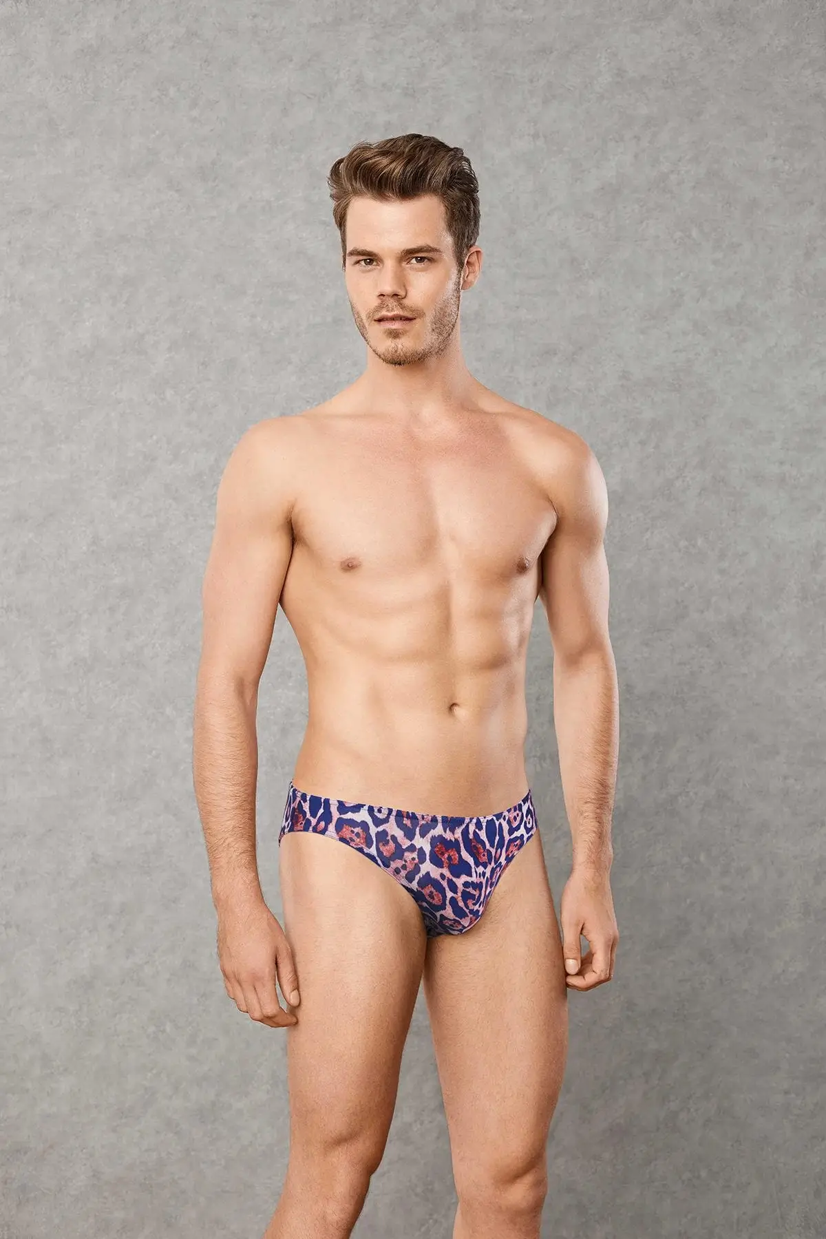 Doreanse 1266 Leopard Print Bikini Brief - Front View | Buy Online at Cheeky Craic