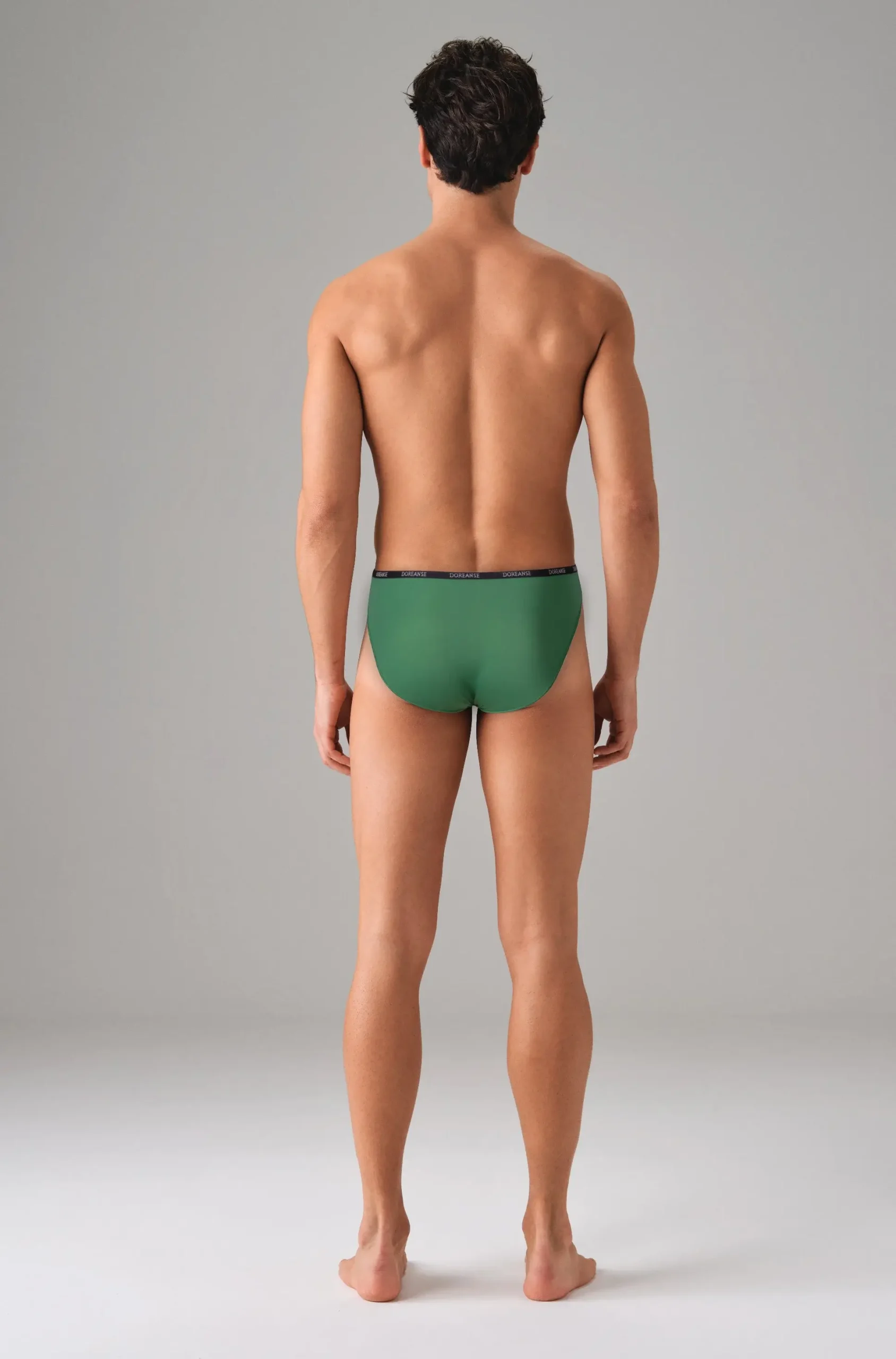 Doreanse 1395 Men's Micro Bikini Briefs in Forest - Back View | Buy Online at Cheeky Craic