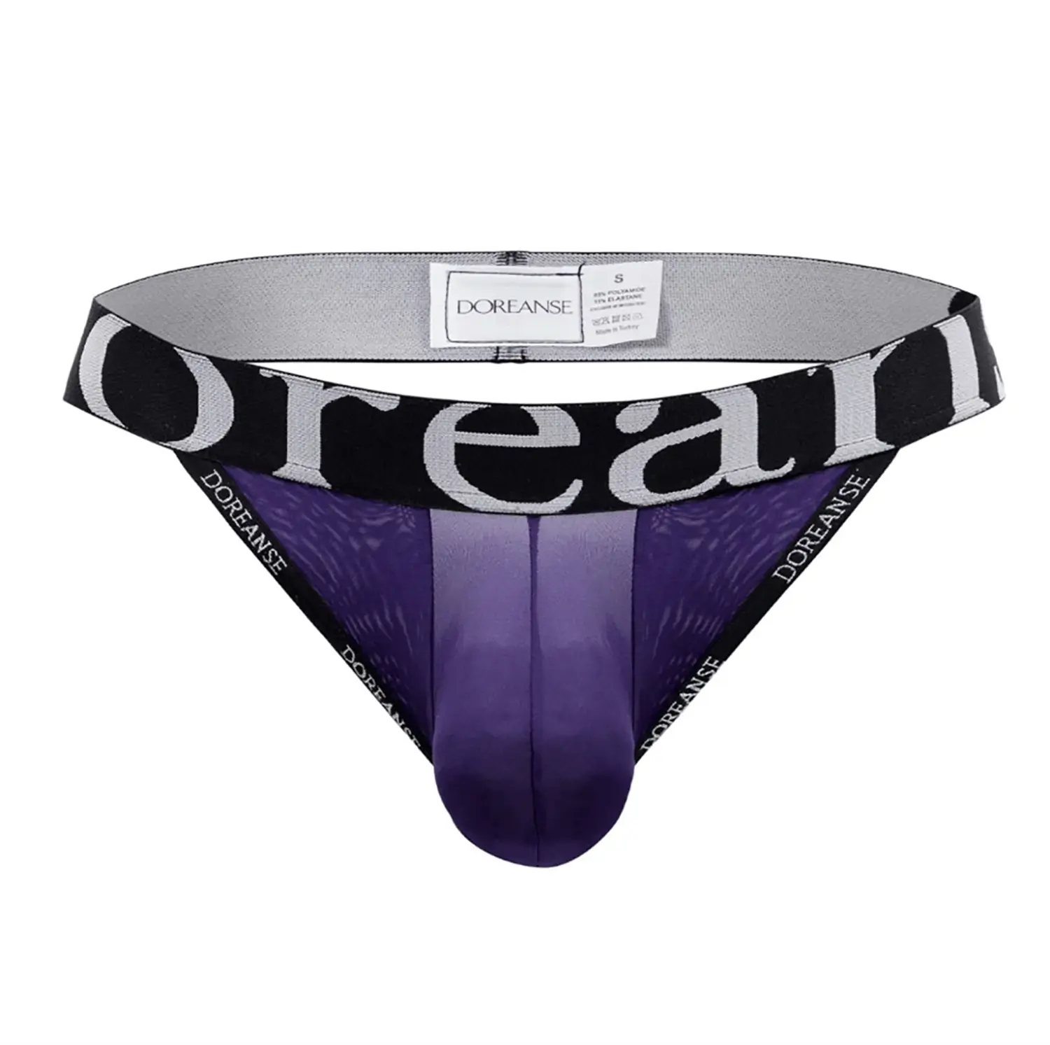Doreanse 1008 Sexy Pouch in Purple - Front Close-Up View | Buy Online at Cheeky Craic