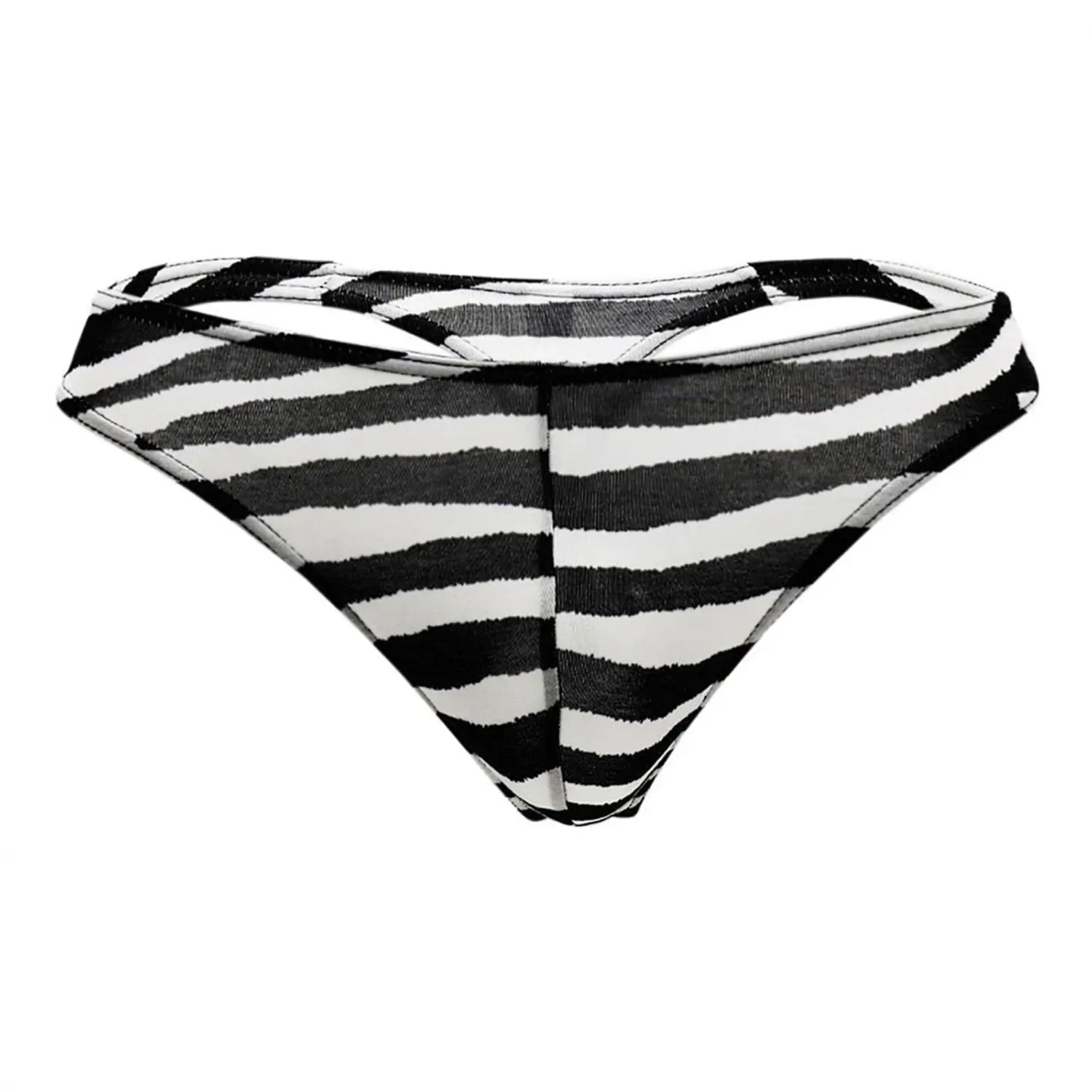 Doreanse 1314 Zebra Print Thong - Front Close-Up View | Buy Online at Cheeky Craic