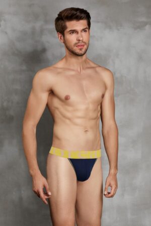 Doreanse 1379 Micromodal Thong in Navy - Front View | Buy Online at Cheeky Craic
