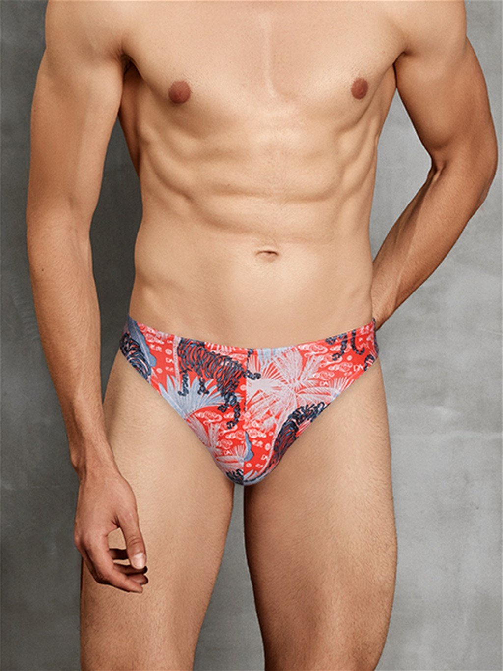 Doreanse 1400 Tiger Stripes Thongs - Full Body View | Buy Online at Cheeky Craic