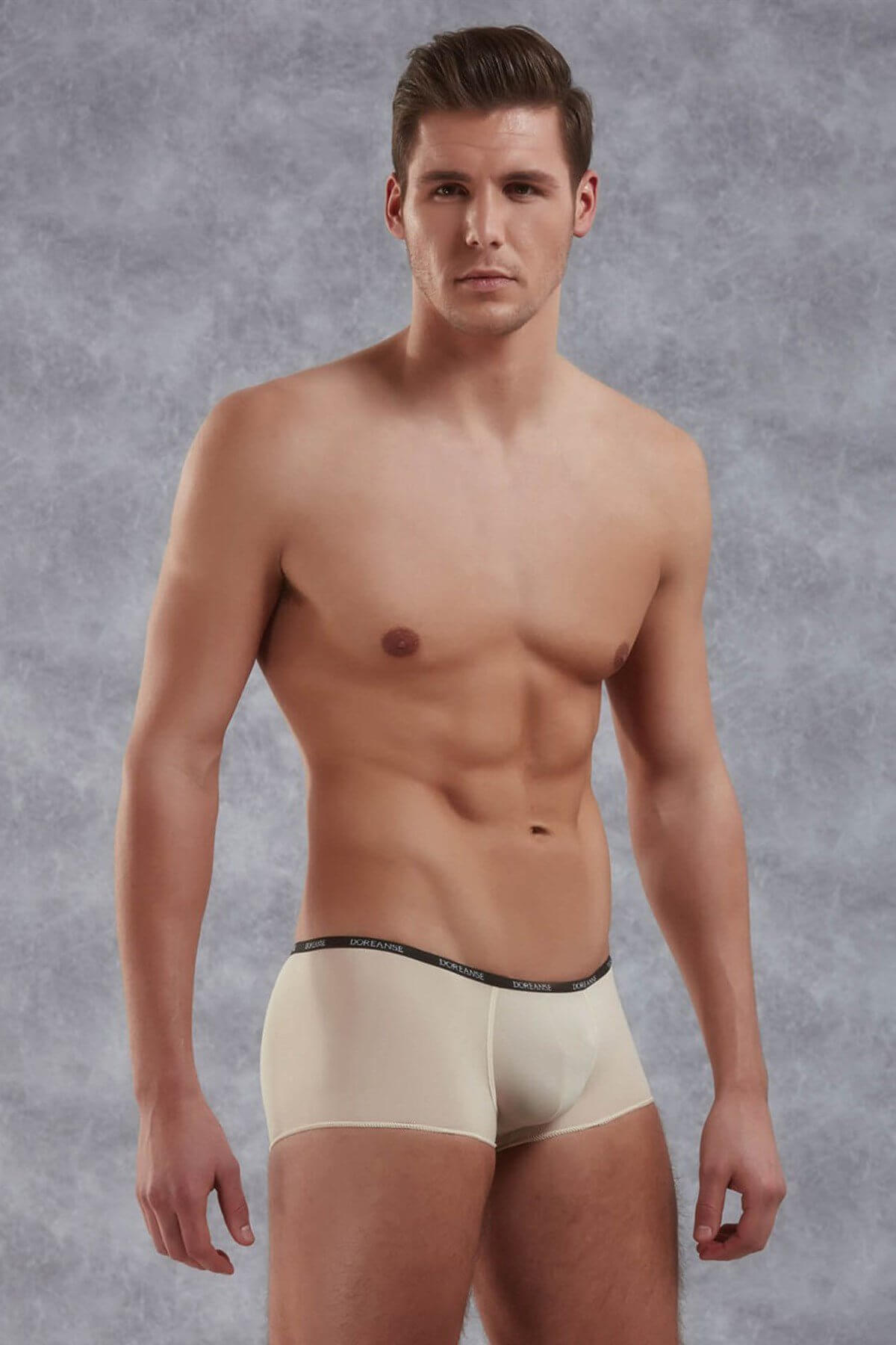 Doreanse 1590 Men's Aire Trunk Beige - front view | Buy at Cheeky Craic