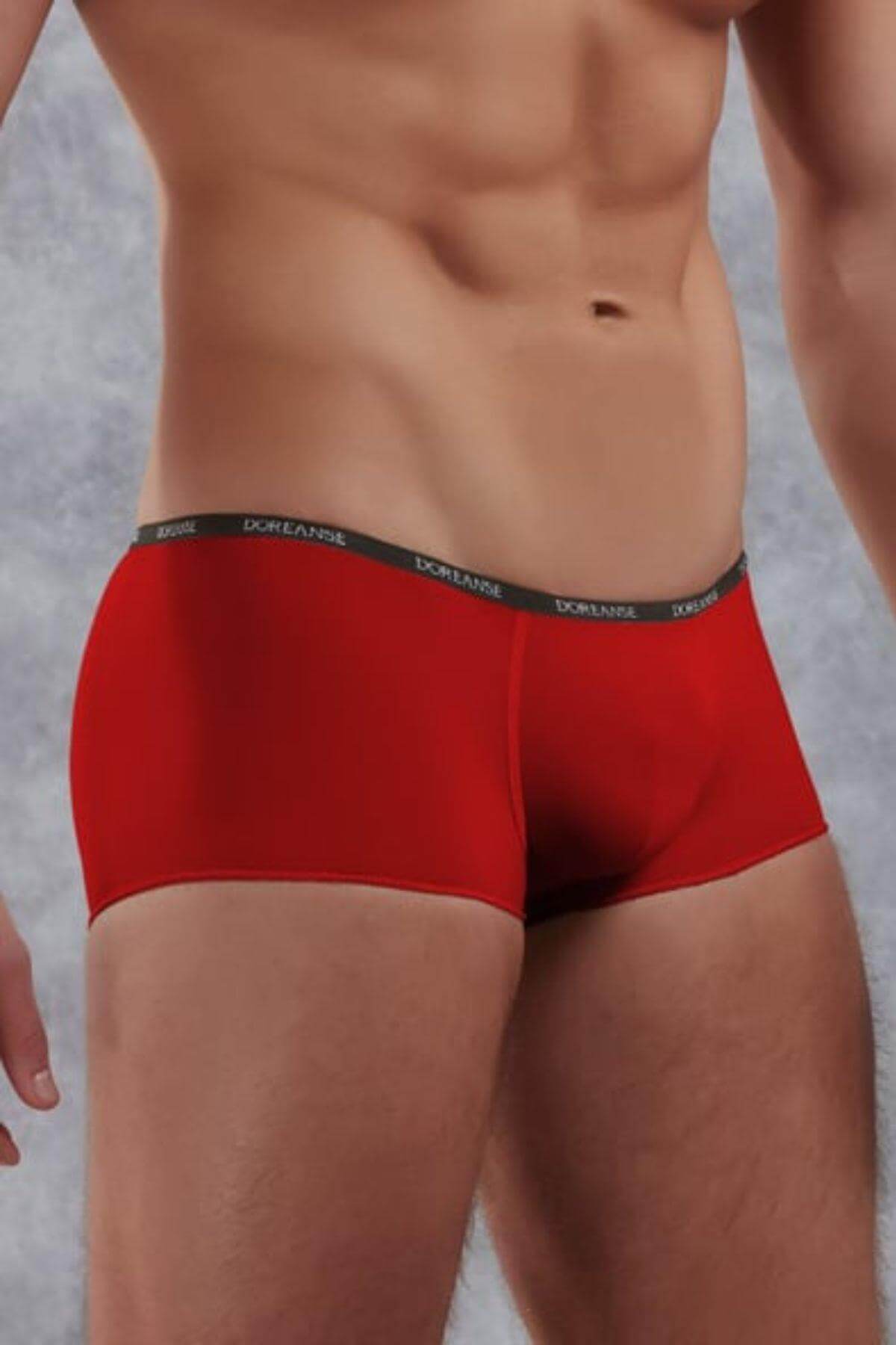 Doreanse 1590 Men's Aire Trunk Red - front view | Buy at Cheeky Craic