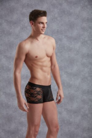 Doreanse 1952 men's lace boxer shorts — front view | Buy at Cheeky Craic