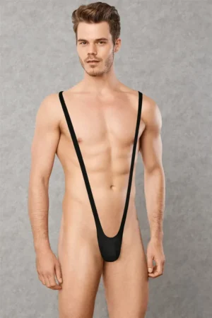 Men wearing Doreanse 3012 body thong underwear front view breathable design