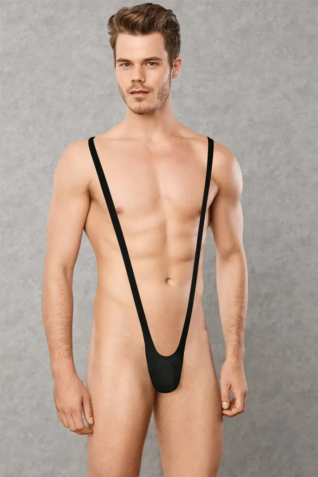Men wearing Doreanse 3012 body thong underwear front view breathable design
